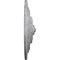 Ekena Millwork Classic Ceiling Medallion (Fits Canopies up to 4 1/8"), 13 1/4"OD x 1/2"P, Ultra Pure White Crackle CM13CLUWC - alternate 3